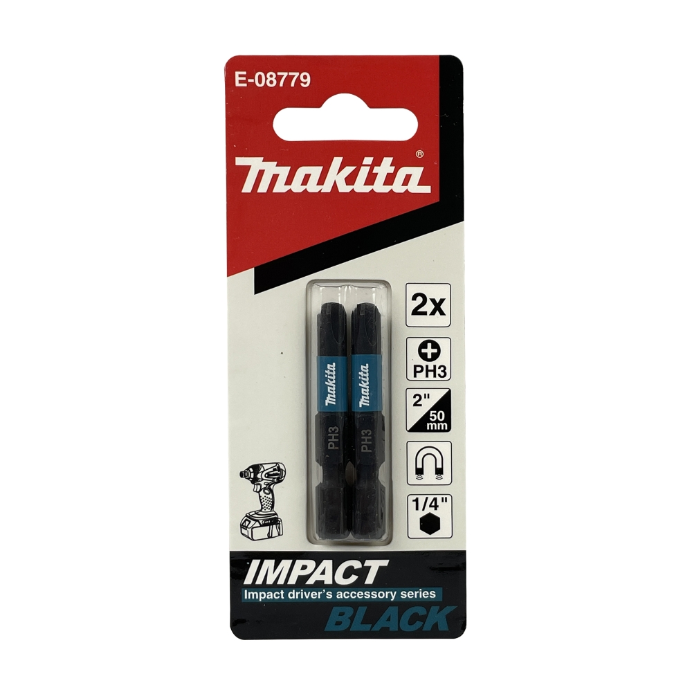E-08779 ดอกไขควง E-Form Impact Black PH3x50mm NZ