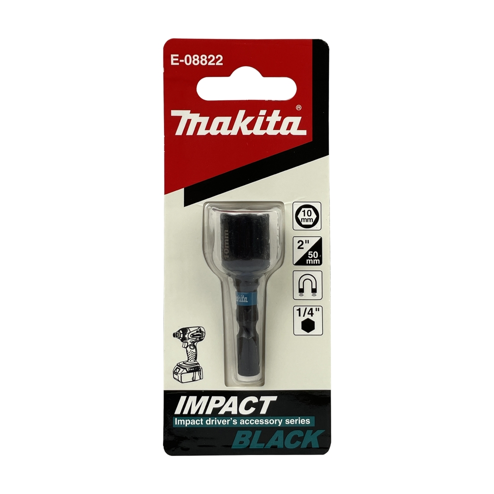 E-08822 บล็อกแม่เหล็ก Impact Black ขันน๊อต M6 10x50 mm