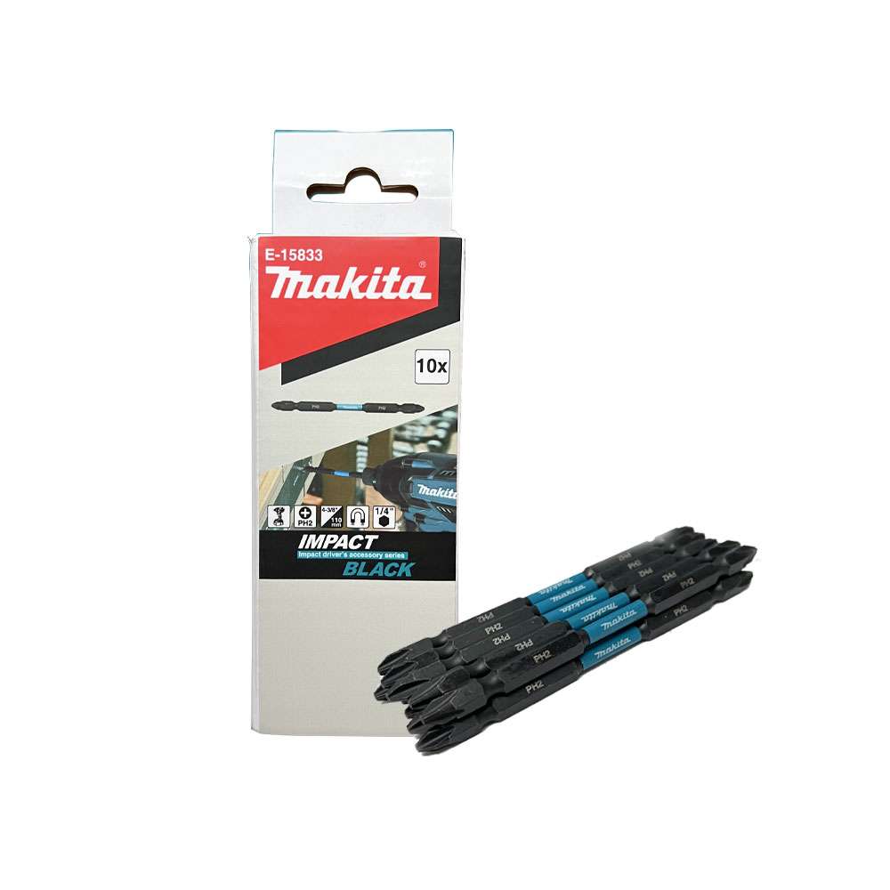 E-15833 Double Ended Screw Bit (E-Form) NZ PH2x110mm Impact Black