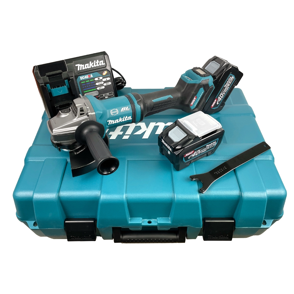GA037GT201 เครื่องเจียร์ไร้สาย 7" (180 มม.) สวิทบีบล่าง BL,AFT,XPT,Brake,AWS (XGT Li-ion-40Vmax)