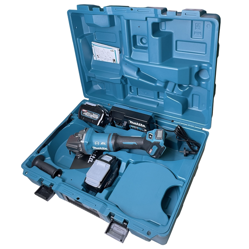 GA038GT201 เครื่องเจียร์ไร้สาย 9" (230 มม.) สวิทบีบล่าง,BL,AFT,XPT,Brake,AWS (XGT Li-ion-40Vmax)