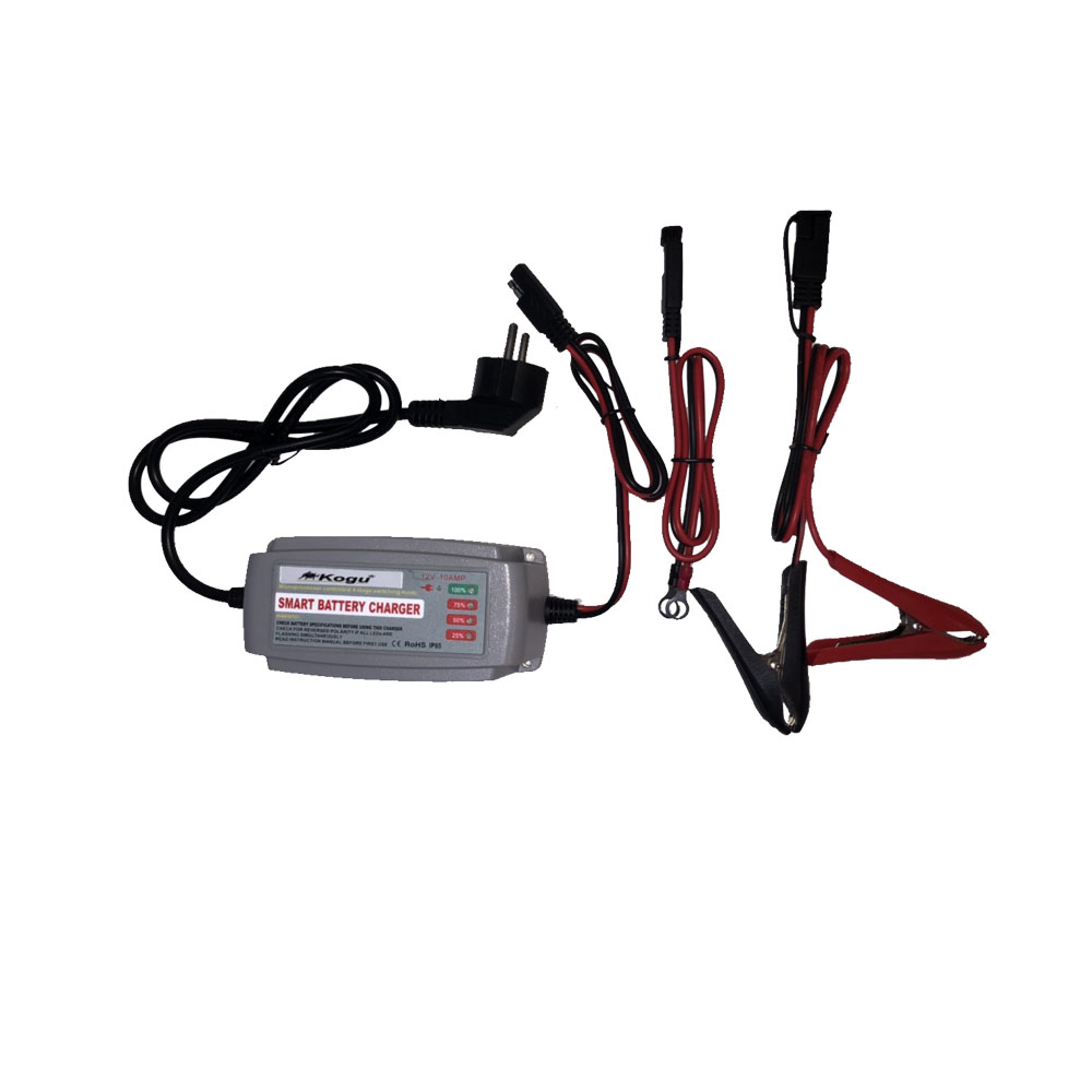 KOGU-12V-10A  เครื่องชาร์จแบตเตอรี่อัตโนมัติ KOGU ระบบอินเวอร์เตอร์ 12 โวลต์ 10 แอมป์