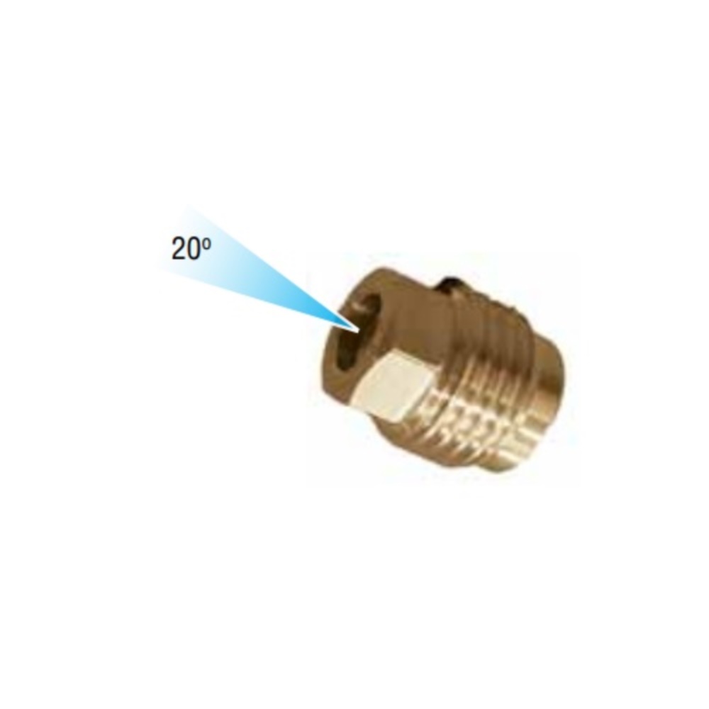 M2010 Flat jet nozzle 10 R1/4" Male