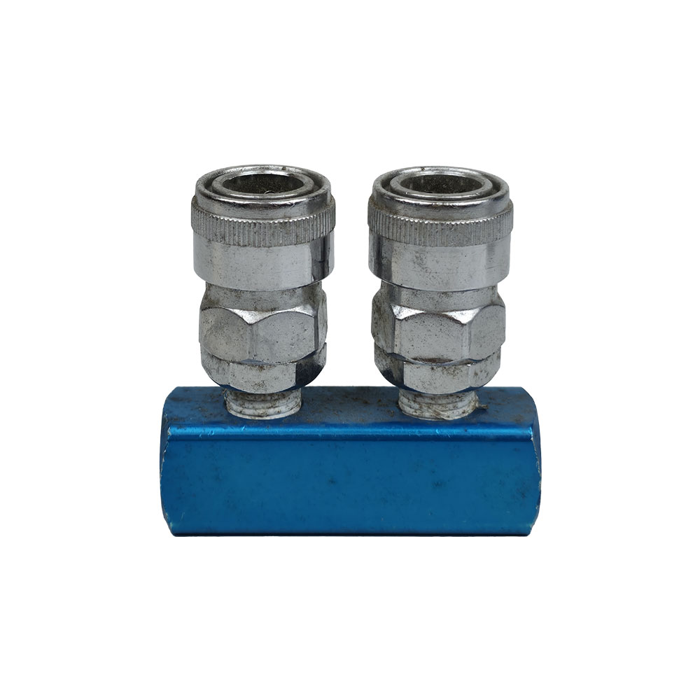 หัวแยกทางลม+คอร์ปเปอร์ 2 ทางตรง MK1312A JSAP