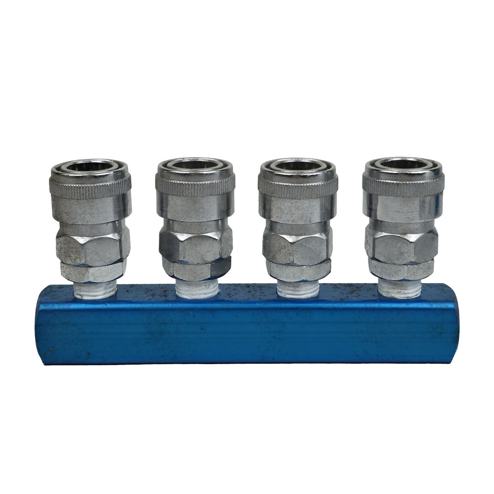 หัวแยกทางลม+คอร์ปเปอร์ 4 ทางตรง MK1314A JSAP