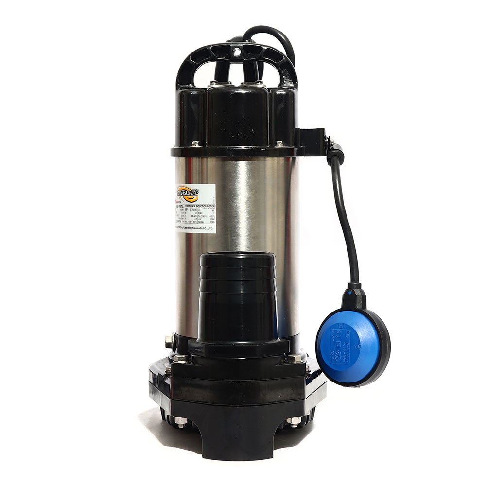 SSP-755SA ปั๊มแช่อเนกประสงค์ขนาดกลาง มีลูกลอย 1แรงม้า ท่อ 3" ระบบไฟ 1เฟส 2สาย 220โวลท์