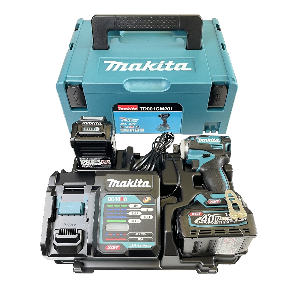 TD001GM201 ไขควงกระแทกไร้สาย Hex. 1/4" (6.35 มม.) 220 N.m BL (XGT Li-ion-40Vmax)