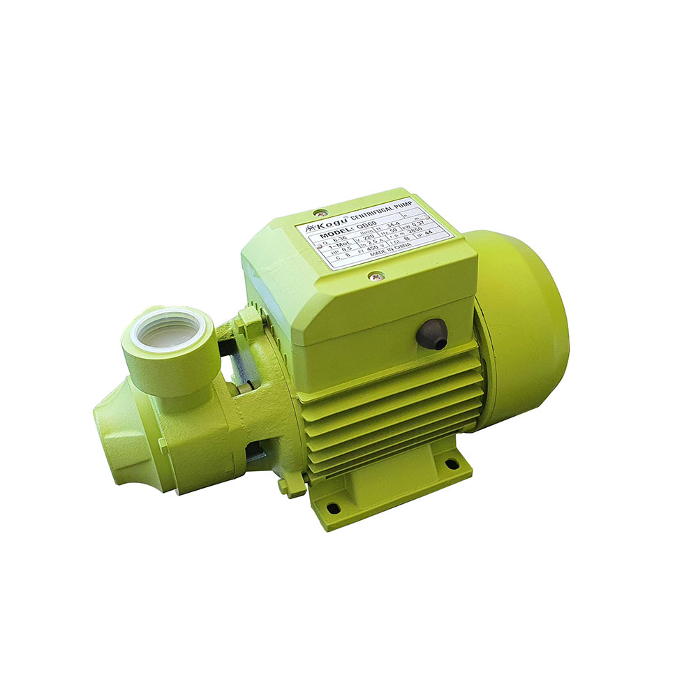 QB60  ปั๊มน้ำ KOGU 1"x1" 0.37 Kw 220 โวลต์ ไฟ 2สาย