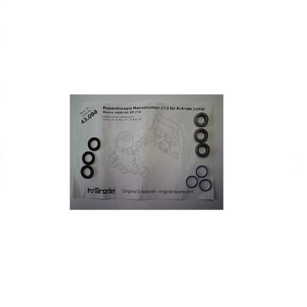 43098 Repair kit sleeves 12mm Junior 120 bar 17x3,17.1x3,18x3