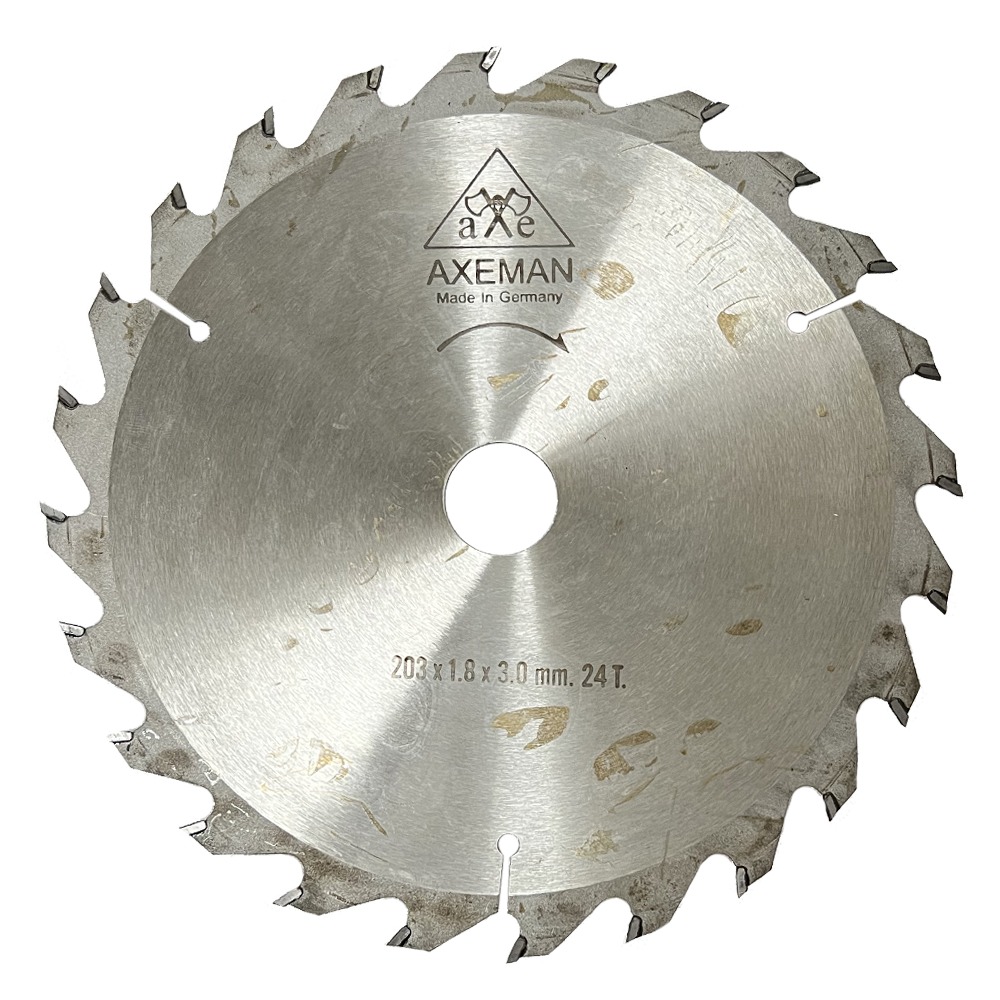 W-8x24 ใบเลื่อยวงเดือนคาร์ไบต์ ขนาด 8"x1"x3.0mm 24T