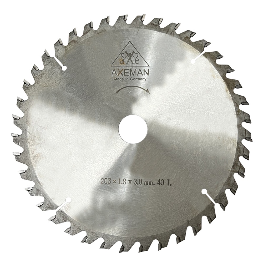 W-8x40 ใบเลื่อยวงเดือนคาร์ไบต์ ขนาด 8"x1"x3.0mm 40T
