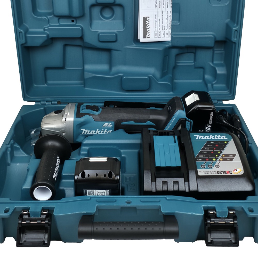 Alternative view of DGA404RTE เครื่องเจียร์แบตเตอรี่ 4" 18V 3.0Ah
