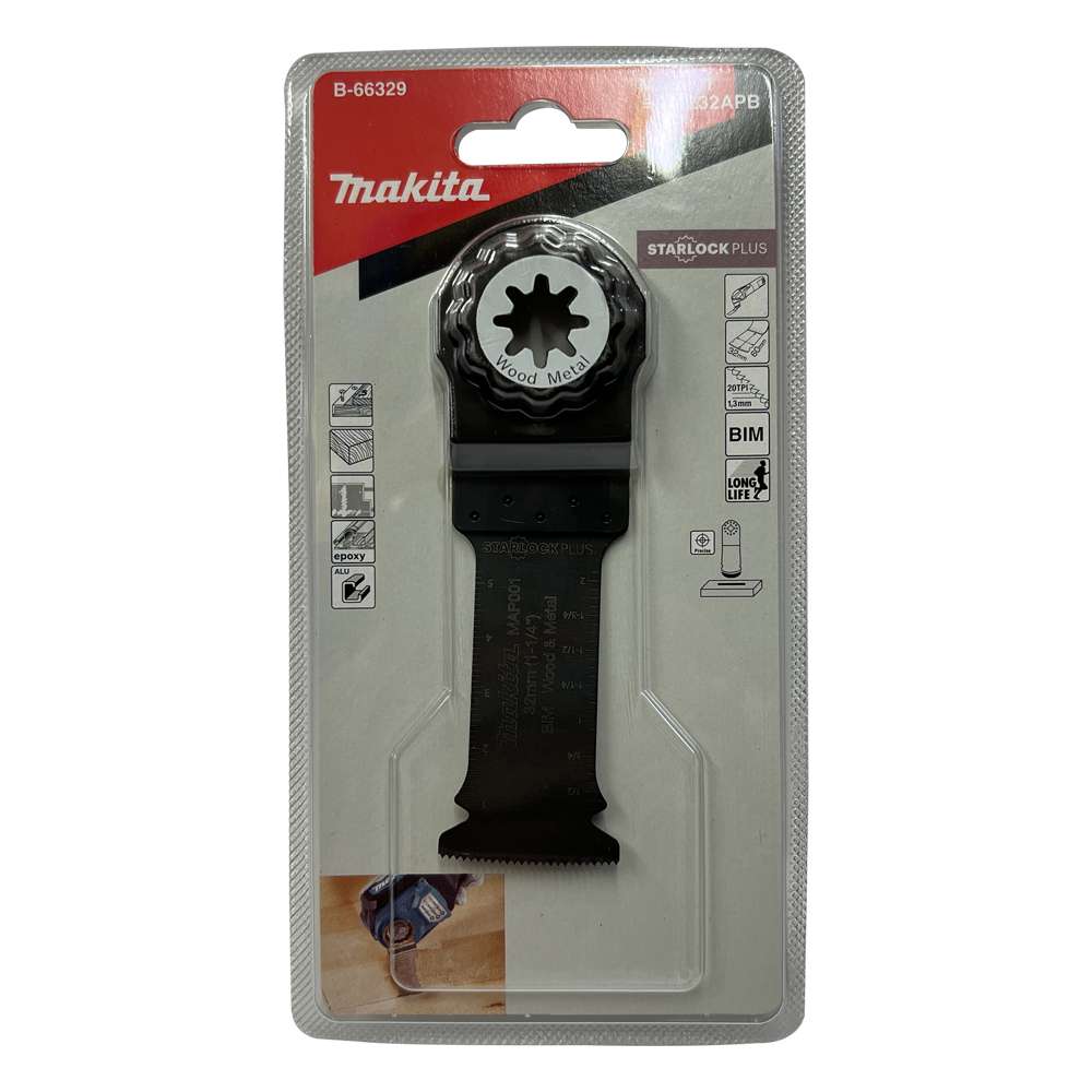B-66329 Starlock Plus Bow Shape Plunge Cut Saw blade 32x60mm MAP001 (BiM,Wood&Metal)
