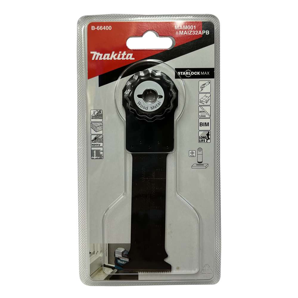 B-66400 Starlock Max Bow Shape Plunge Cut Sawblade 32x80mm MAM001 (Bim,Wood&Metal)
