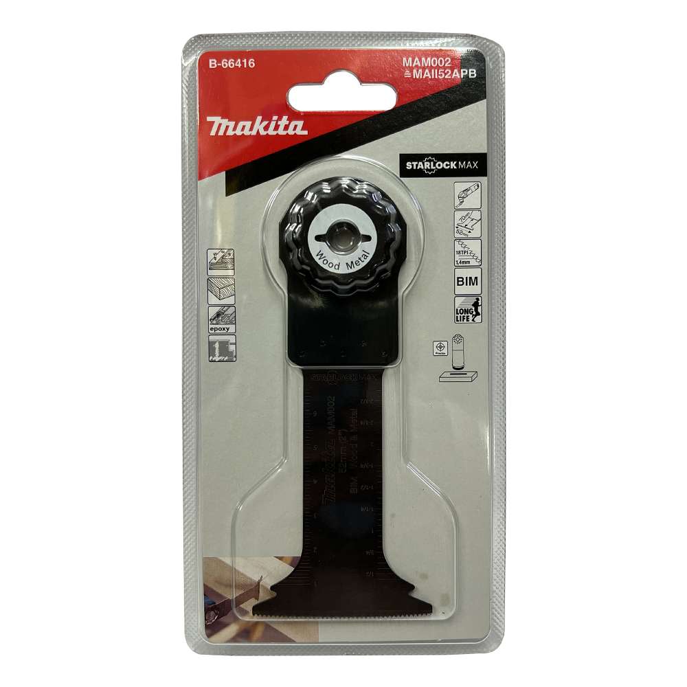 B-66416 Starlock Max Bow Shape Plunge Cut Sawblade 52x70mm MAM002 (Bim,Wood&Metal)