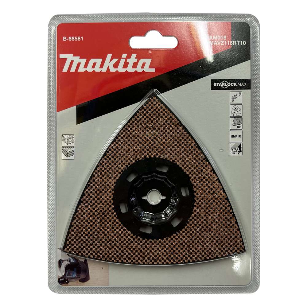 B-66581 Starlock Max TC Sanding Plate/Wood 116mm MAM018 (TC/HM grit #100)