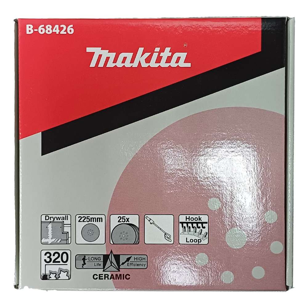 B-68426 Abrasive Disc 9" (225mm) A320 (9hole) H/L Drywall (25 Pcs/Set)