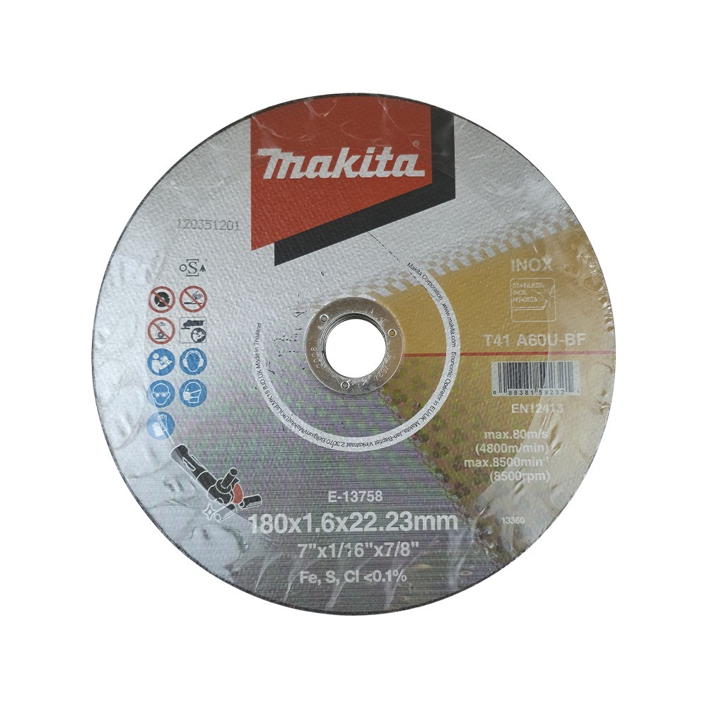 E-13758 Thin Cut-off Wheel 180x1.6x22.23 (7") A60U (STL)