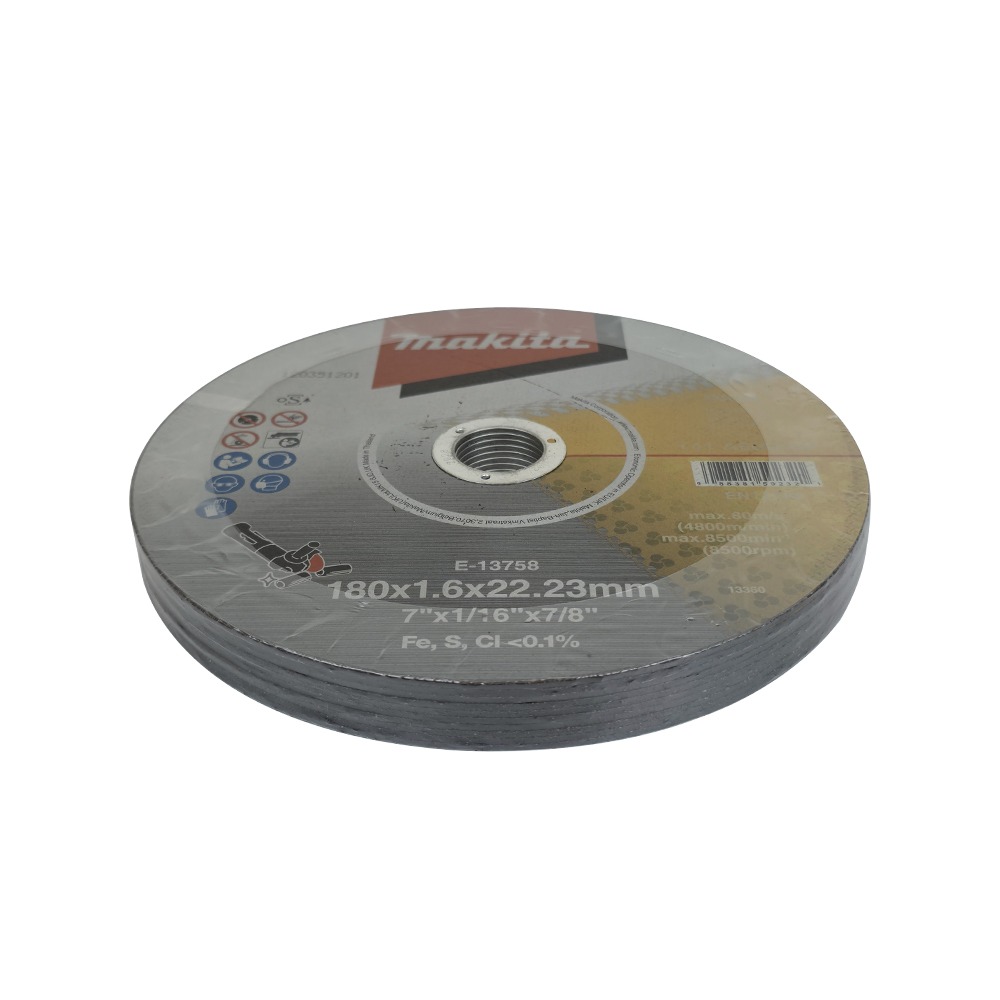 Alternative view of E-13758 Thin Cut-off Wheel 180x1.6x22.23 (7") A60U (STL)