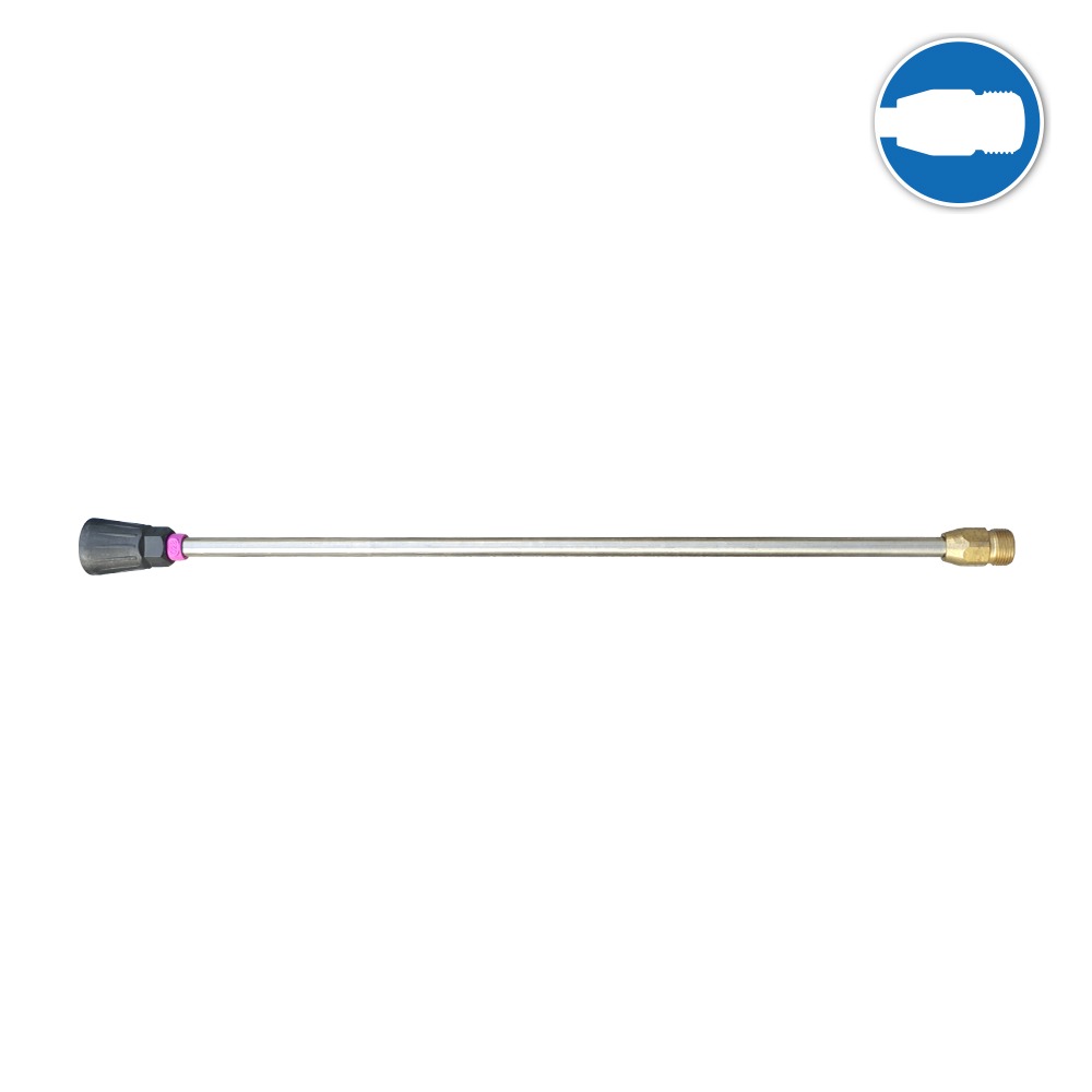 12393-M20028 Flat Jet lance 500mm ชมพู with flat jet nozzle